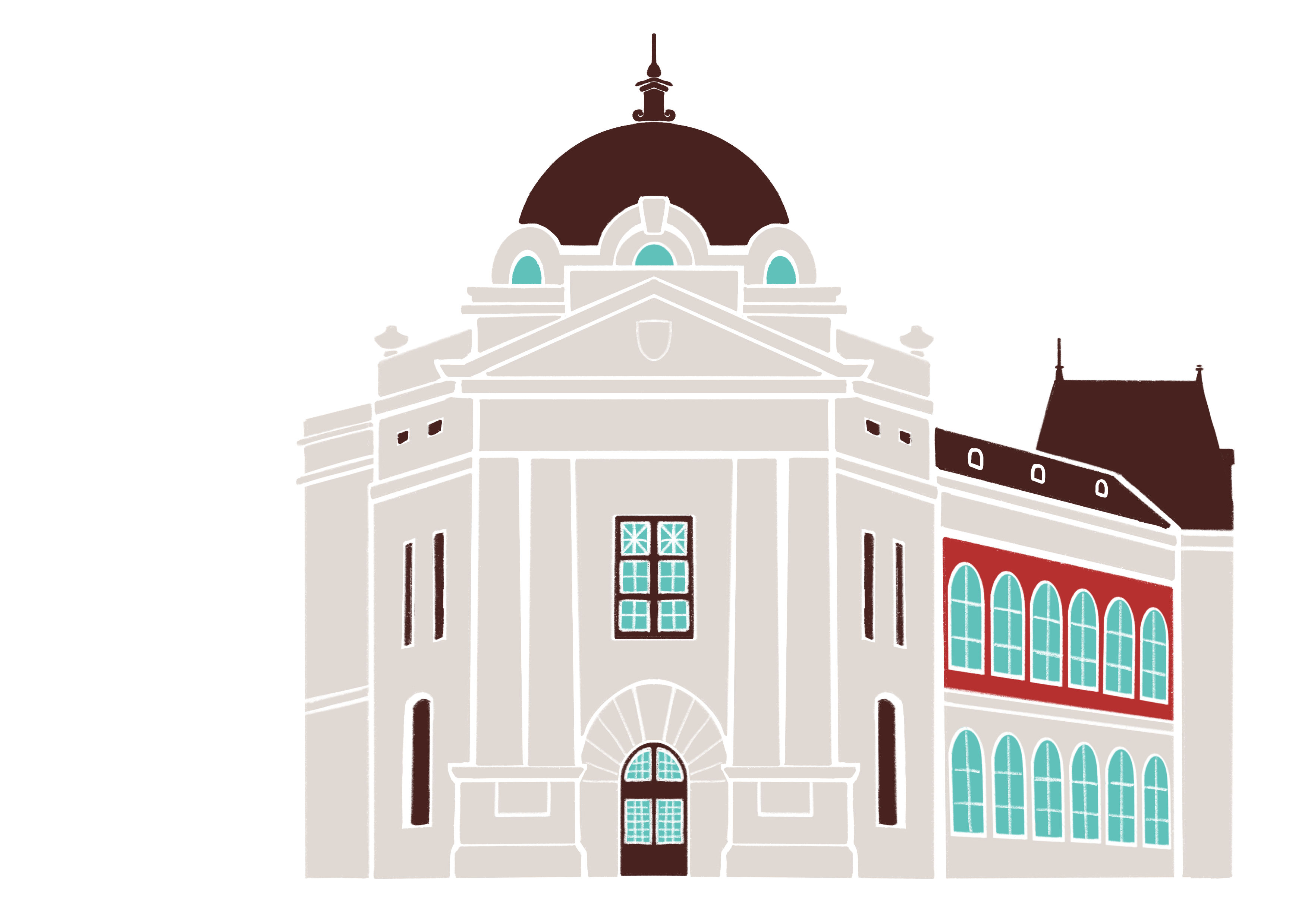 臺中市役所建築插圖